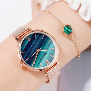 SQUARE Luxury 2 PCS Set Bracelet Watch Jewelry