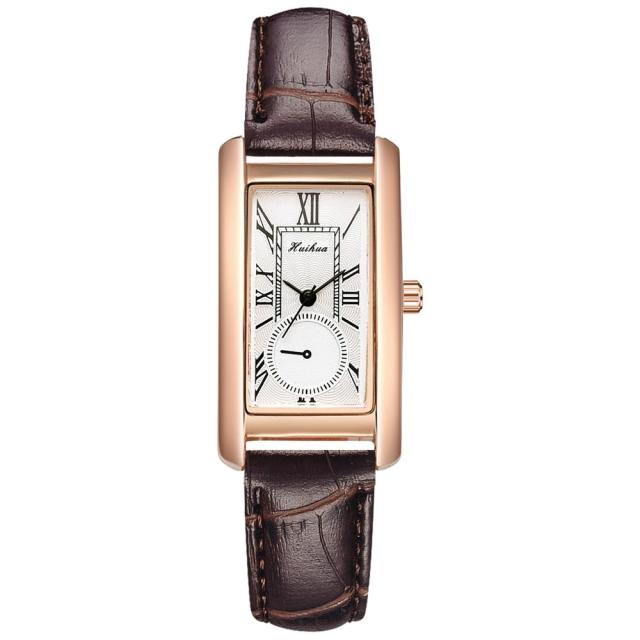 Fashion Watch For Women Dress Leather Rectangle