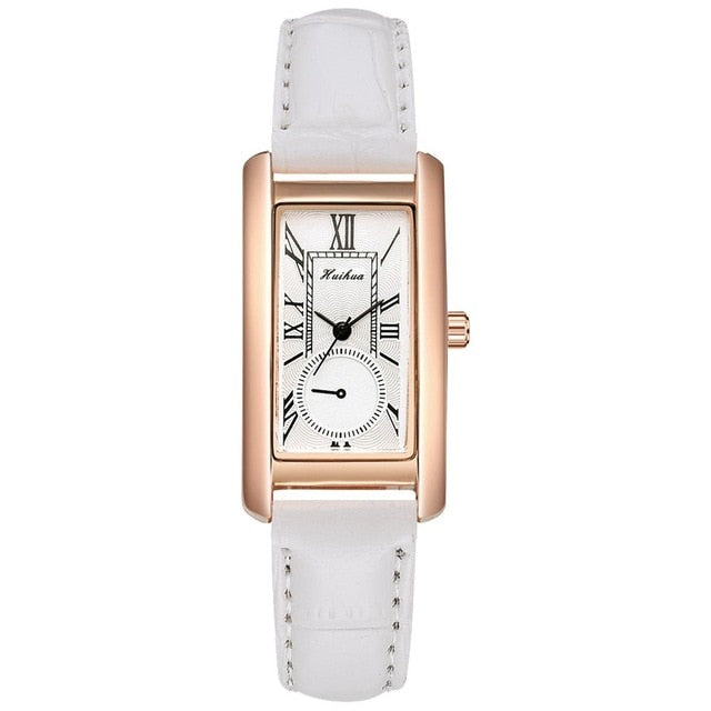 Fashion Watch For Women Dress Leather Rectangle