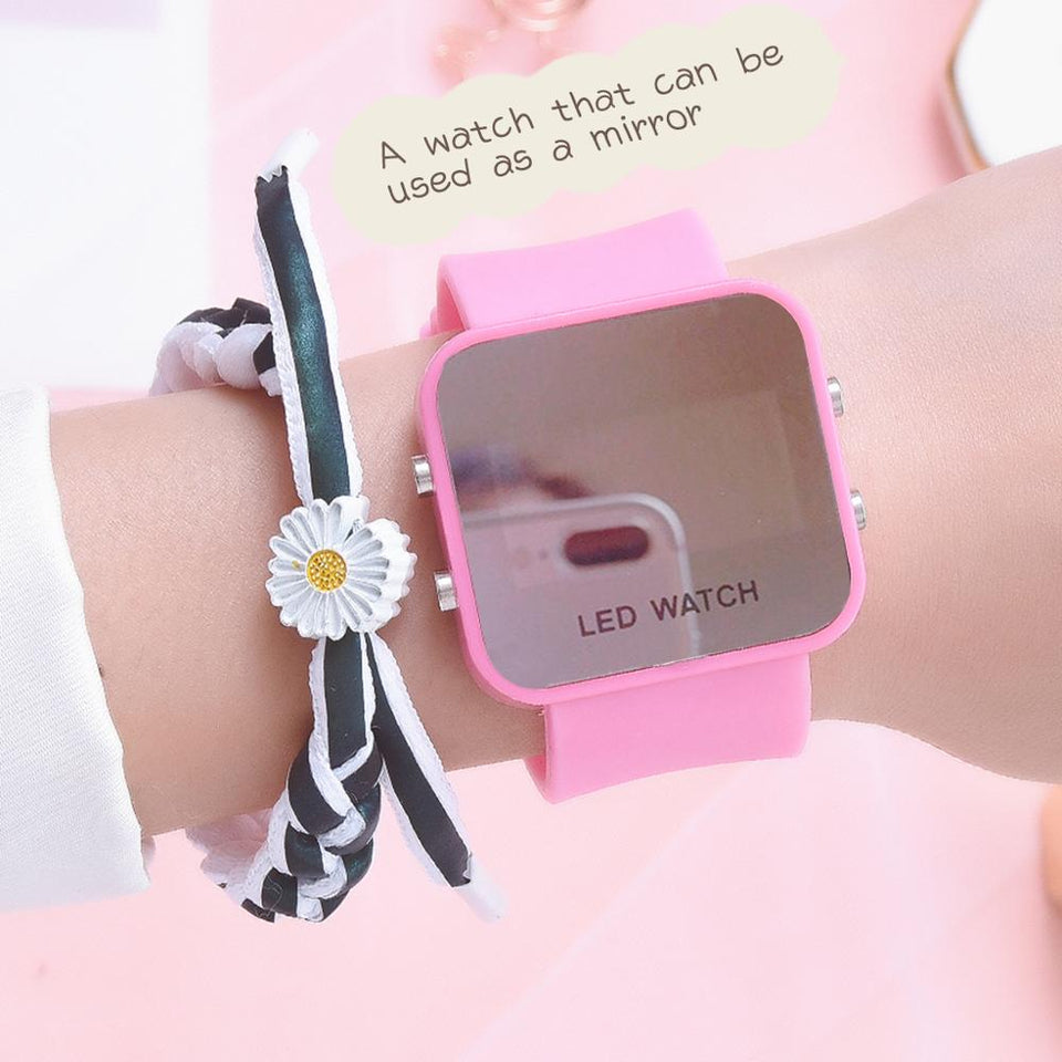 Sport Digital Watch Women LED Watch Silicone Electronic