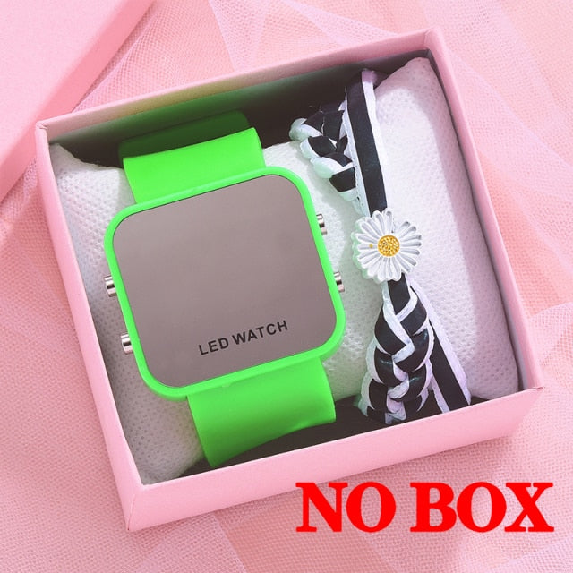Sport Digital Watch Women LED Watch Silicone Electronic