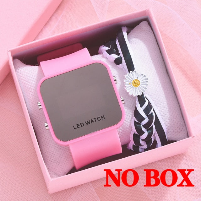 Sport Digital Watch Women LED Watch Silicone Electronic