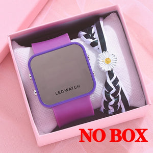 Sport Digital Watch Women LED Watch Silicone Electronic