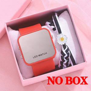 Sport Digital Watch Women LED Watch Silicone Electronic