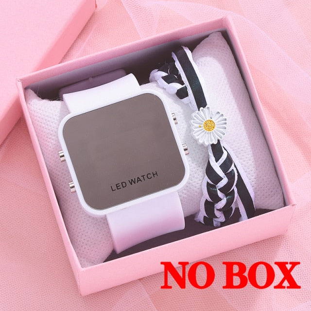 Sport Digital Watch Women LED Watch Silicone Electronic