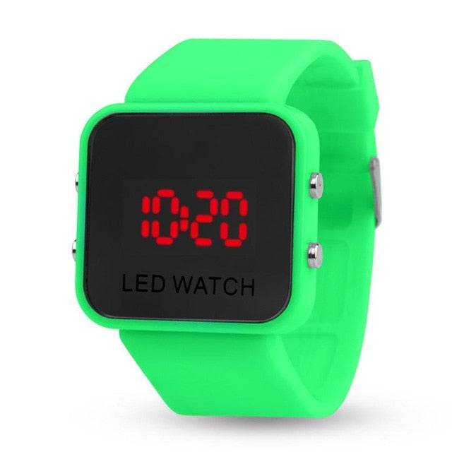 Sport Digital Watch Women LED Watch Silicone Electronic